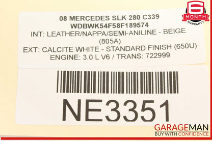 05-11 Mercedes R171 SLK280 AC A/C Heater Temperature Climate Control Switch OEM