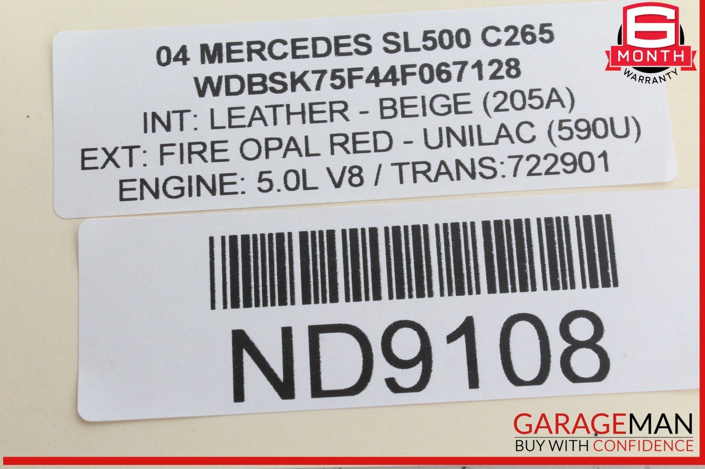 03-12 Mercedes R230 SL500 SL55 AMG Front Left SAM Fuse Box Control Module OEM