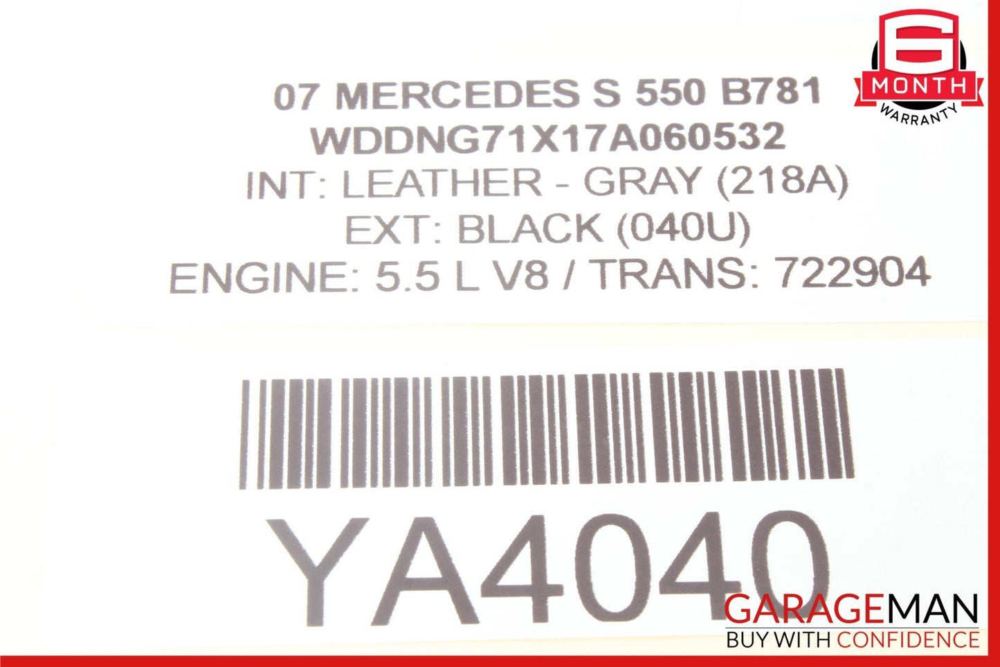 07-10 Mercedes W221 S550 CL600 S63 Navigation Information Display Screen Monitor