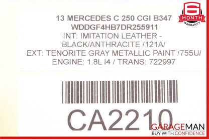 08-14 Mercedes W204 C250 C350 C63 Rear Left Door Lock Latch Actuator Assembly