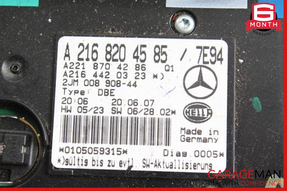07-10 Mercedes W216 CL550 S550 Overhead Dome Light Sunroof Control Assy Gray OEM