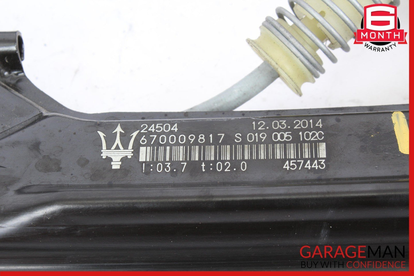 14-22 Maserati Quattroporte Rear Right Side Window Regulator Motor OEM