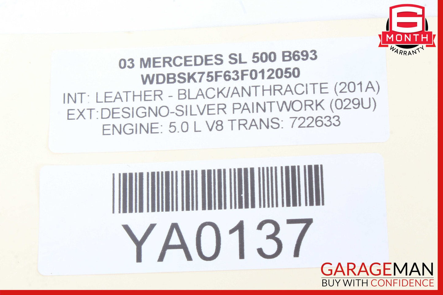 03-08 Mercedes R230 SL500 SL550 Door Audio Speaker Bose Left Driver Side OEM
