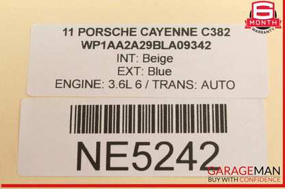 11-18 Porsche Cayenne 958 Front Left Driver Side Exterior Door Handle Blue OEM
