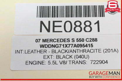 07-14 Mercedes W221 S550 CL550 Front Left Driver Seat Control Memory Switch OEM