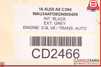2011-2017 Audi A8 Rear Right Side Top Upper Seat Cushion Assembly 4H0885274