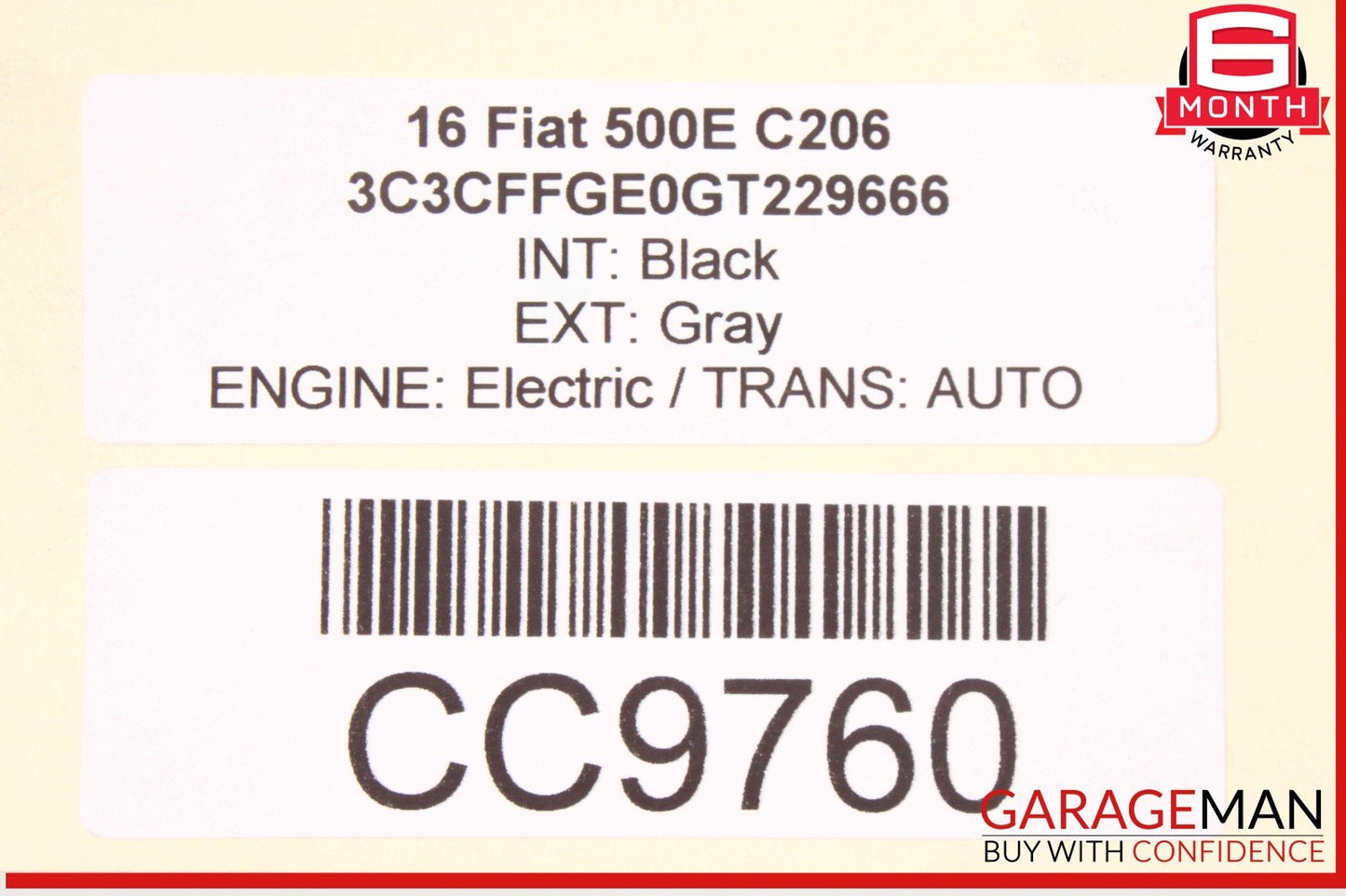 12-17 Fiat 500 Cradle Powertrain 68233551AA OEM