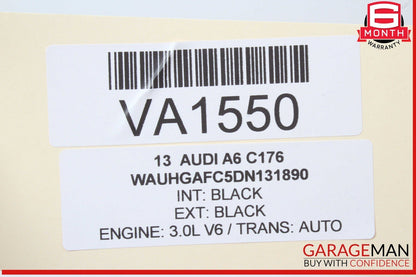12-18 Audi A6 A7 Rear Left Driver Side Exterior Door Handle Black 4H0837885 OEM
