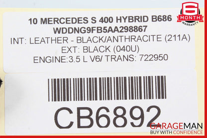 07-13 Mercedes W221 S400 CL65 AMG Front Left Seat Adjust Controller Switch Set