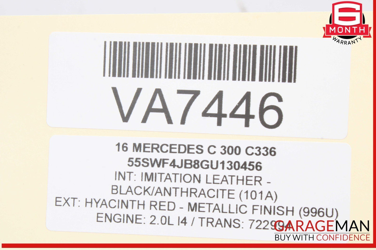 15-20 Mercedes W205 C300 Engine Right Side Intake Camshaft 2740514500 OEM