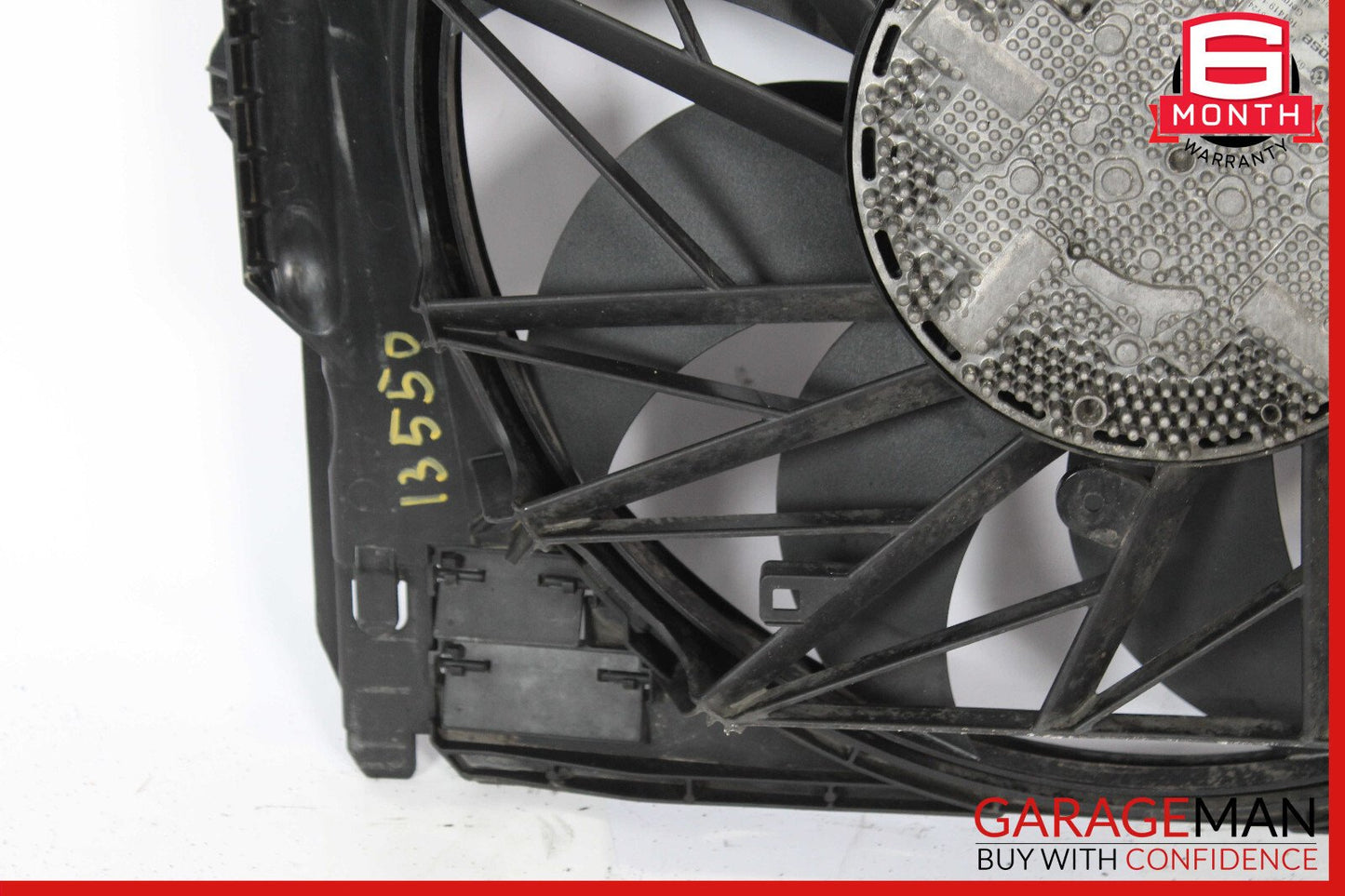 09-19 BMW 550i Engine Motor Cooling Fan Shroud OEM