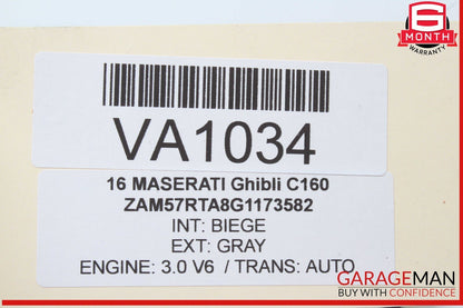 14-22 Maserati Ghibli Front Right Passenger Side Window Regulator Motor OEM