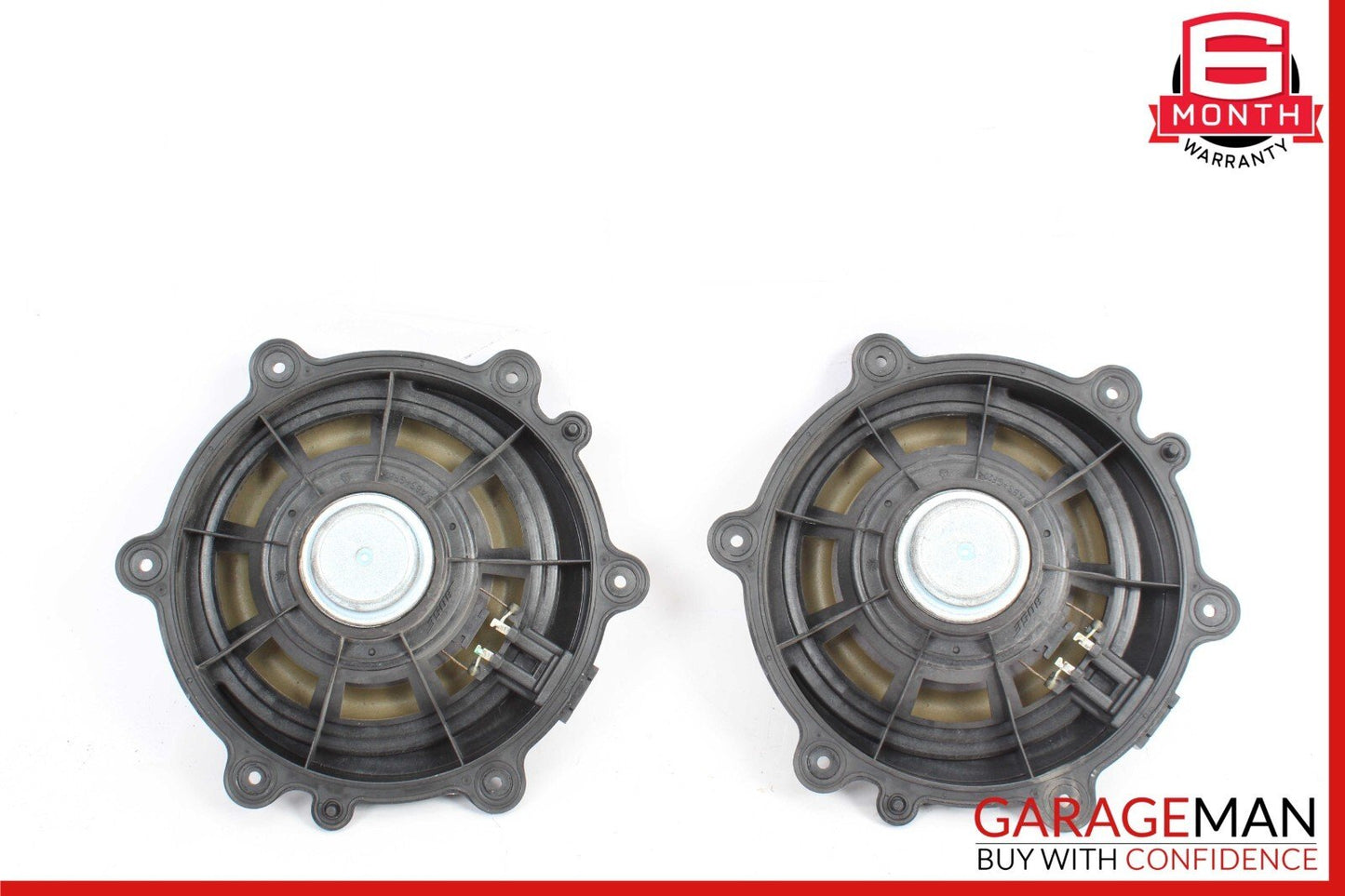 11-18 Porsche Cayenne 958 S Rear Left & Right Door Audio Sound Speakers Set OEM
