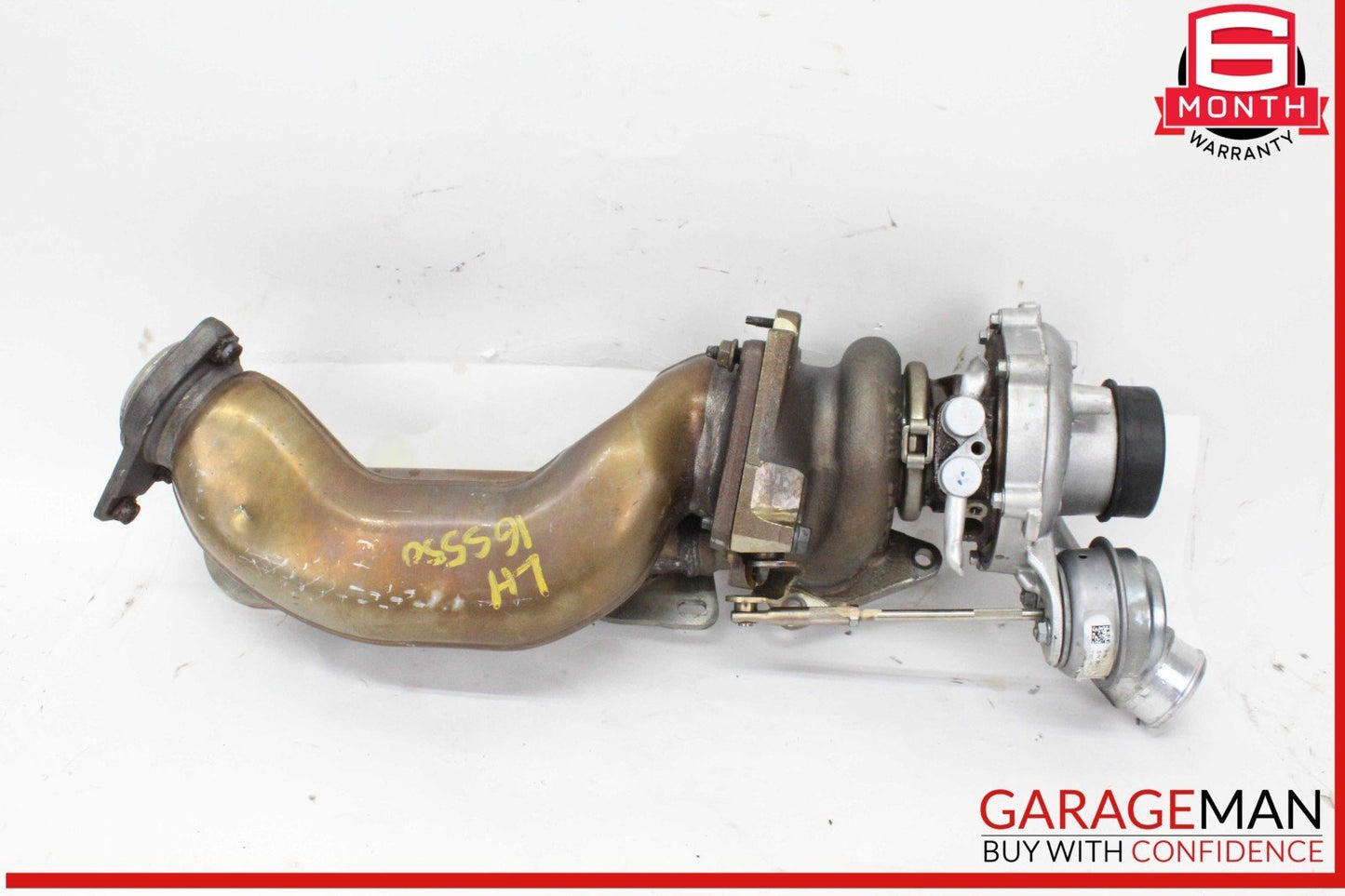 11-18 Mercedes W222 S550 CL550 Left Side Turbocharger Turbo Charger Manifold OEM