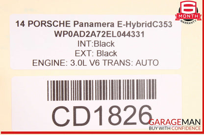 10-16 Porsche Panamera 970 Rear Right Interior Door Panel OEM