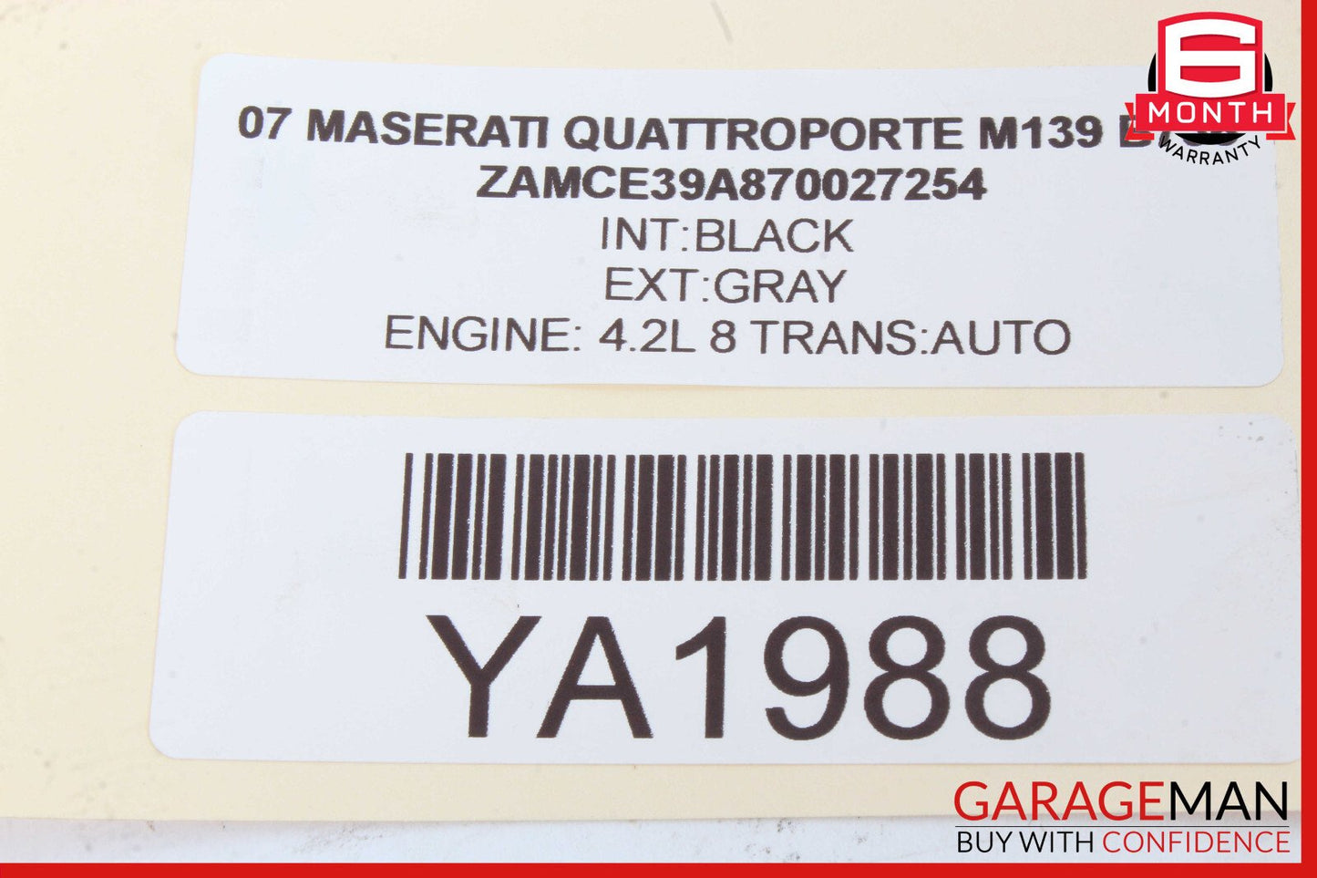 03-19 Maserati Quattroporte M139 Interior Overhead Dome Light Lamp 990096 OEM