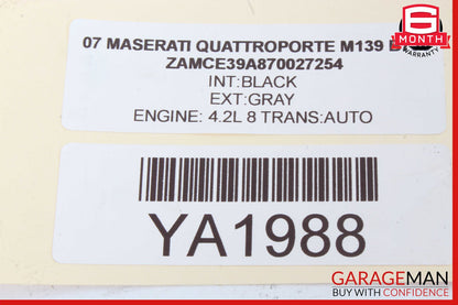03-19 Maserati Quattroporte M139 Interior Overhead Dome Light Lamp 990096 OEM