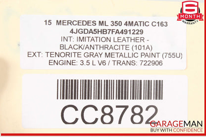 12-15 Mercedes W166 ML350 AWD Front Differential Carrier Case 1663300400 OEM
