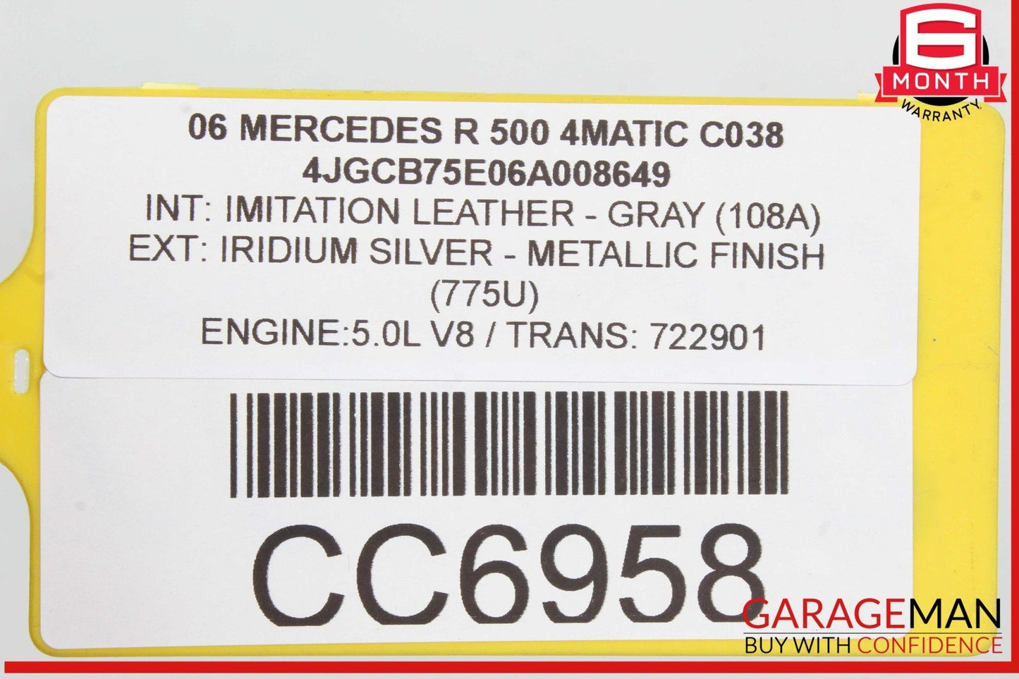 06-10 Mercedes W251 R500 R550 Front Left Driver Side Fender Panel Silver OEM