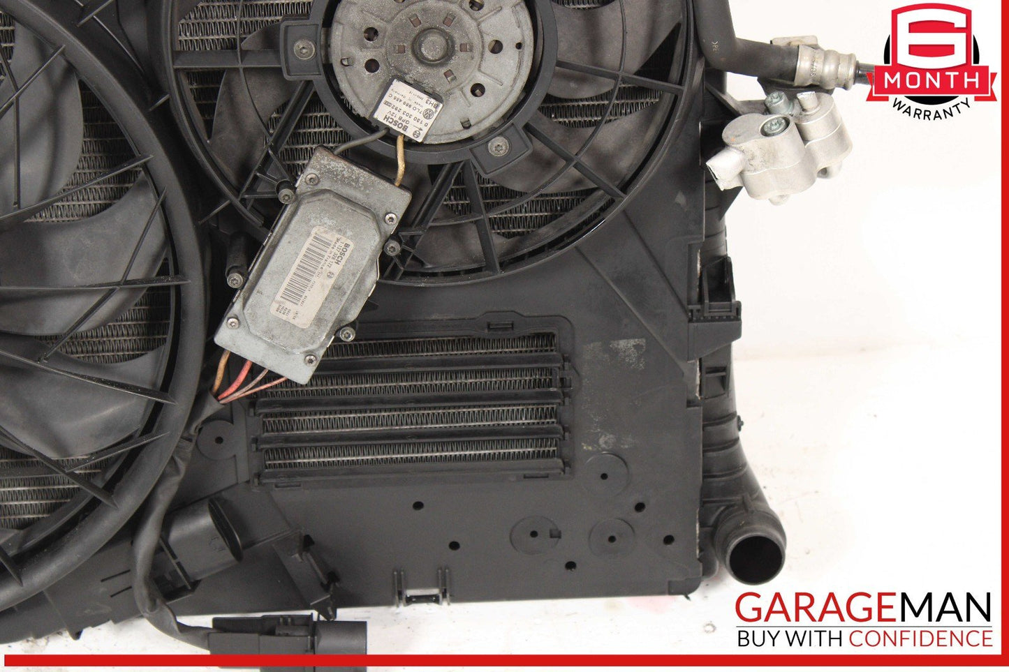 03-10 Porsche Cayenne 955 957 Engine Coolant Radiator w/ Oil Cooler Assembly OEM