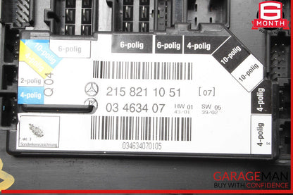03-06 Mercedes W215 CL55 AMG Front Right Passenger Side Seat Control Switch OEM
