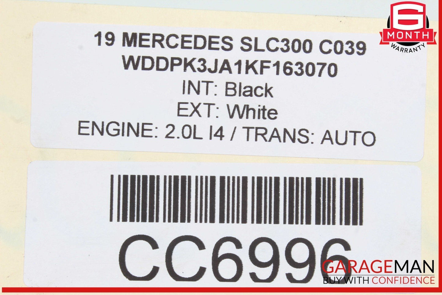 12-20 Mercedes R172 SLC300 Fuel Gas Tank Reservoir Filler Neck Assembly OEM