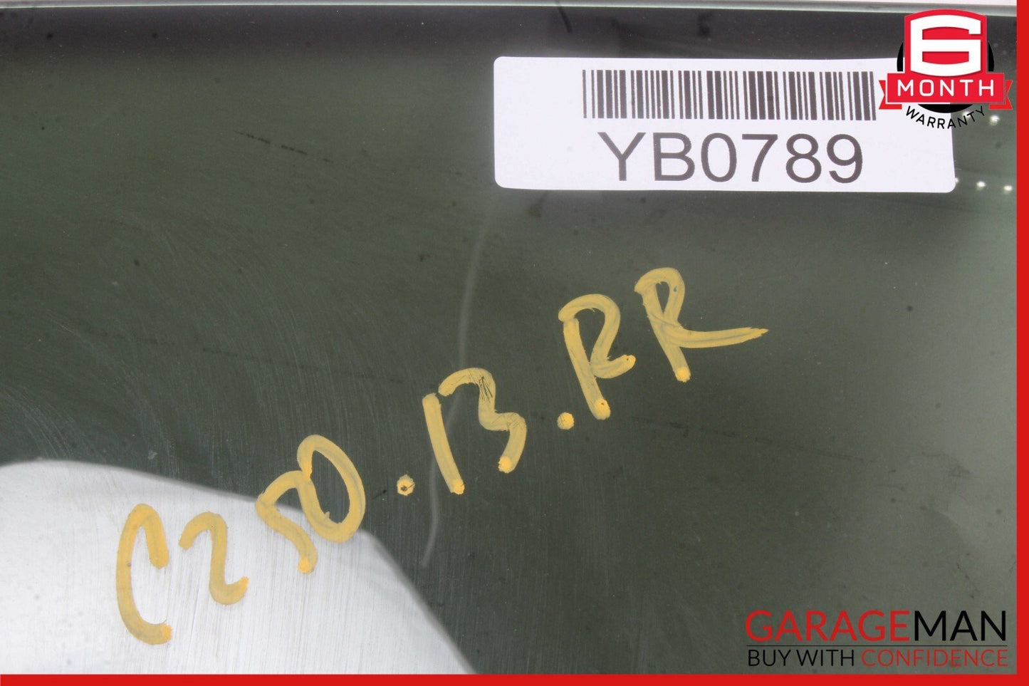 08-15 Mercedes W204 C250 C300 C350 Rear Right Side Door Window Auto Glass OEM