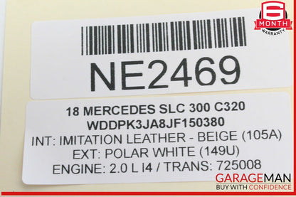 17-20 Mercedes R172 SLC300 SLC43 AMG Rear Relay Fuse Box SAM Control Module OEM