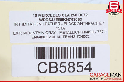 14-19 Mercedes W117 CL250 FWD Rear Right Spindle Knuckle Hub Bearing OEM