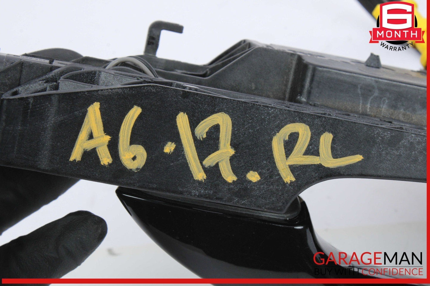 12-18 Audi A6 A7 Rear Left Driver Side Exterior Door Handle Black 4H0837885 OEM