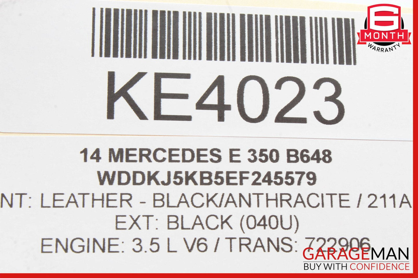 10-20 Mercedes W207 E350 Front Right Window Regulator Motor 2078200642 OEM
