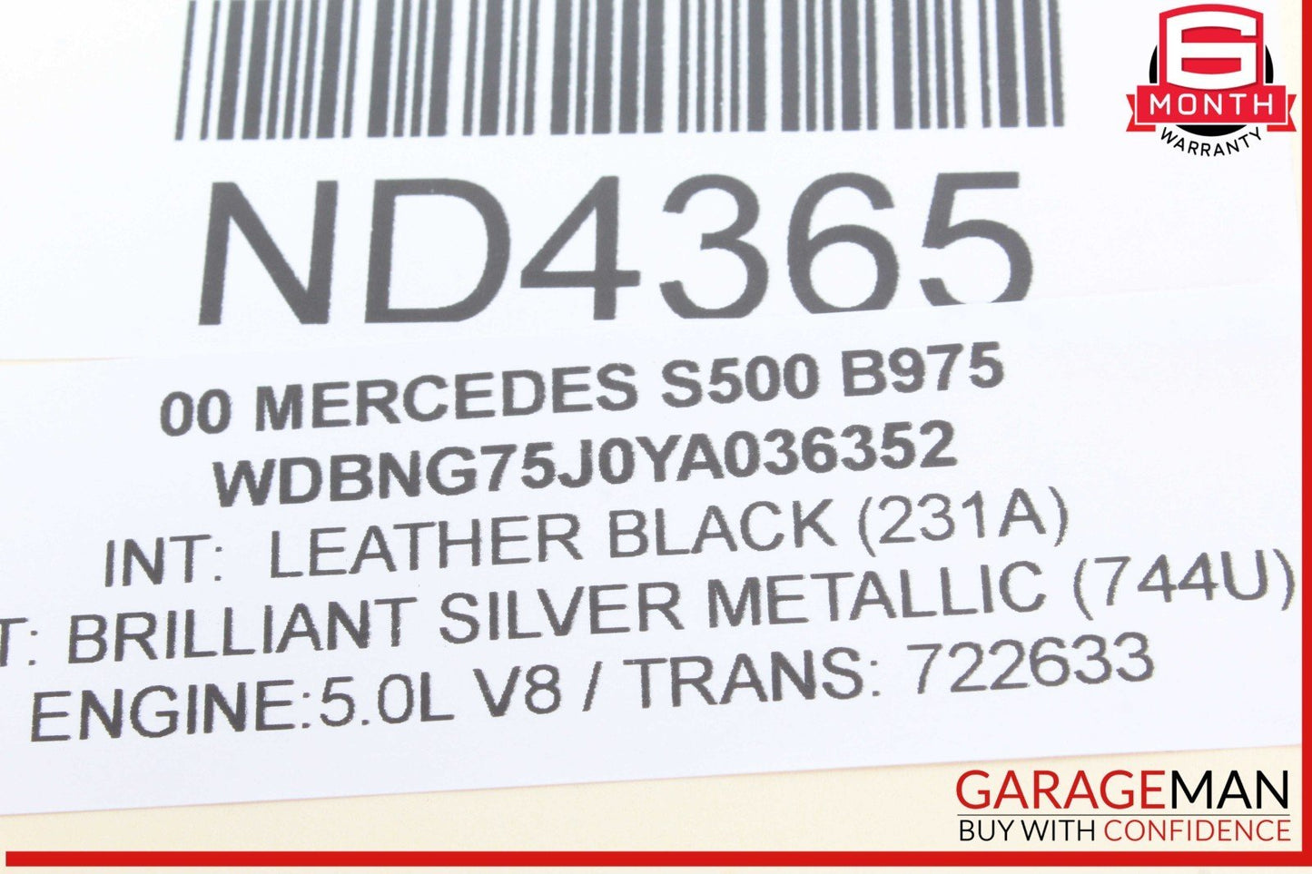 00-02 Mercedes W220 S500 Center ESP Hazard Light Door Lock Switch Control