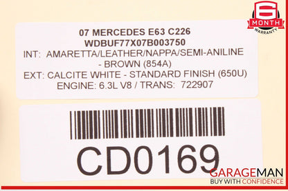 03-09 Mercedes W211 E63 E500 Front Left Side Wing Fender Panel OEM