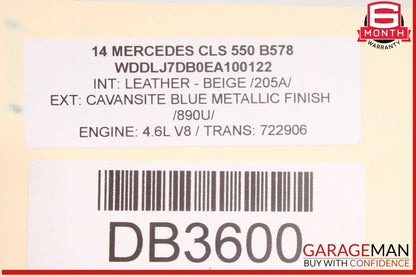 10-18 Mercedes W218 CLS550 E550 Rear Differential Diff Axle Carrier 2.47 OEM