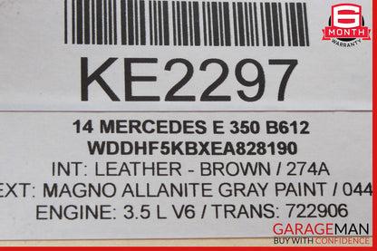 14-16 Mercedes W212 E350 Front Right Side Seat Belt Seatbelt Retractor Assembly