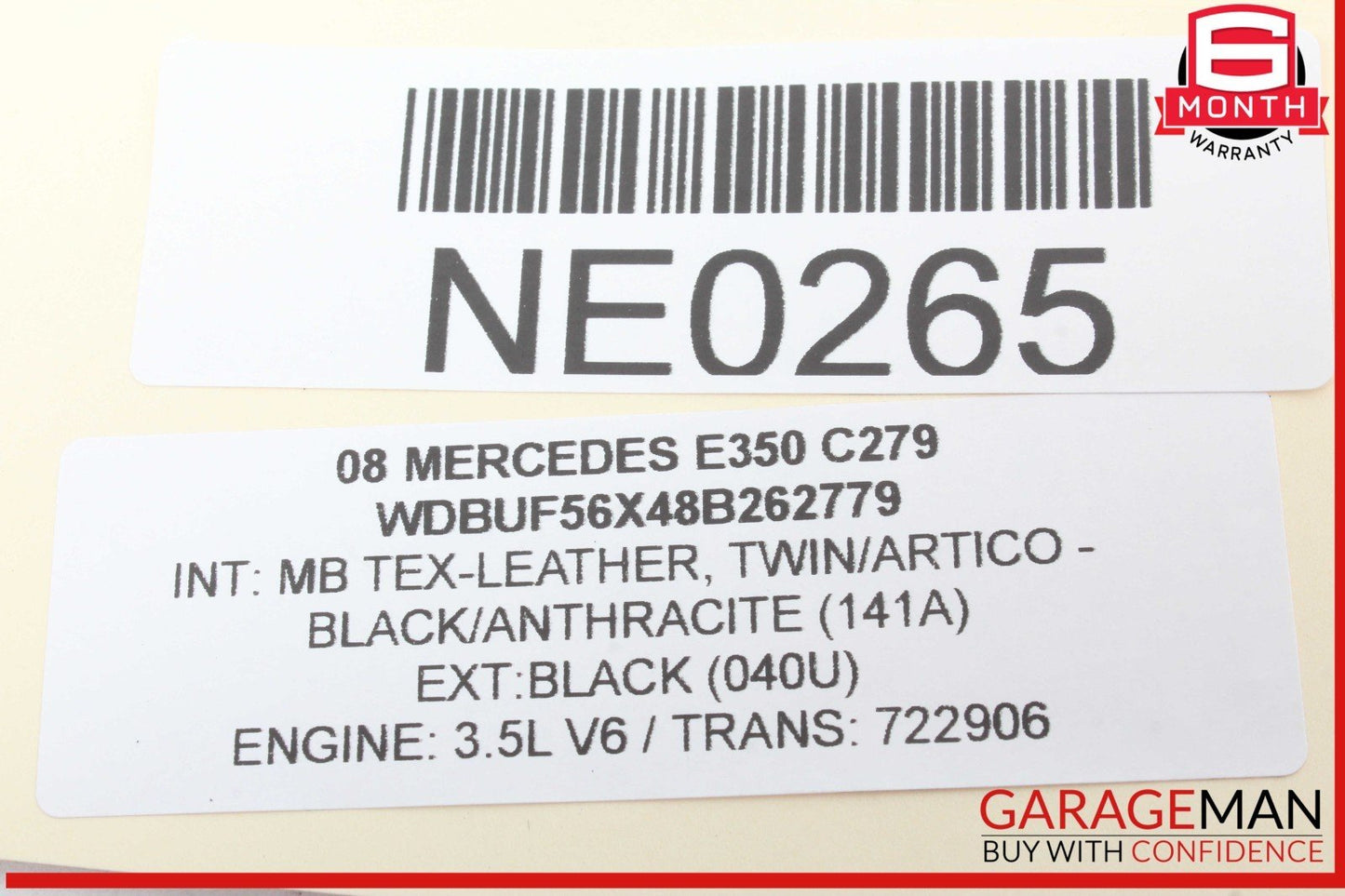 07-09 Mercedes W211 E350 E550 Front Left Side Door Rear View Mirror OEM