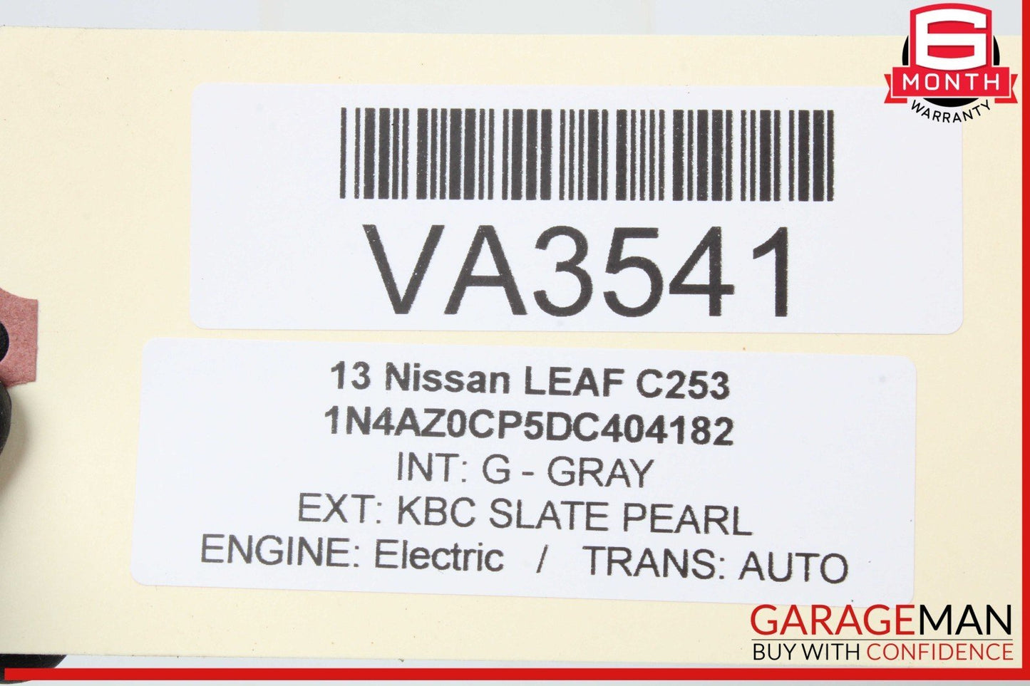 13-17 Nissan Leaf Front Left Driver Side Door Master Window Switch 809613NF0A