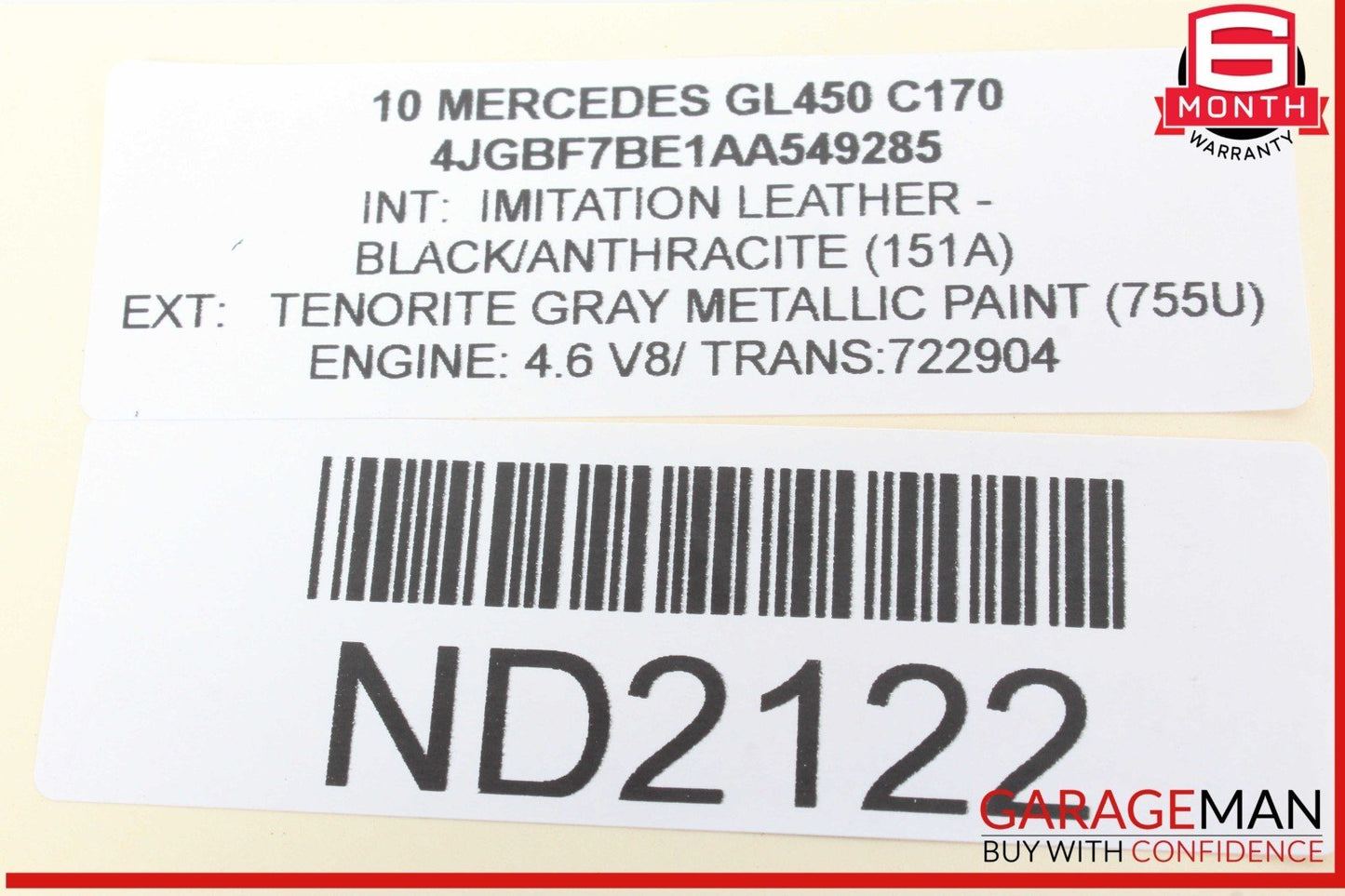 06-12 Mercedes X164 GL450 Front Left Driver Side Exterior Door Handle OEM