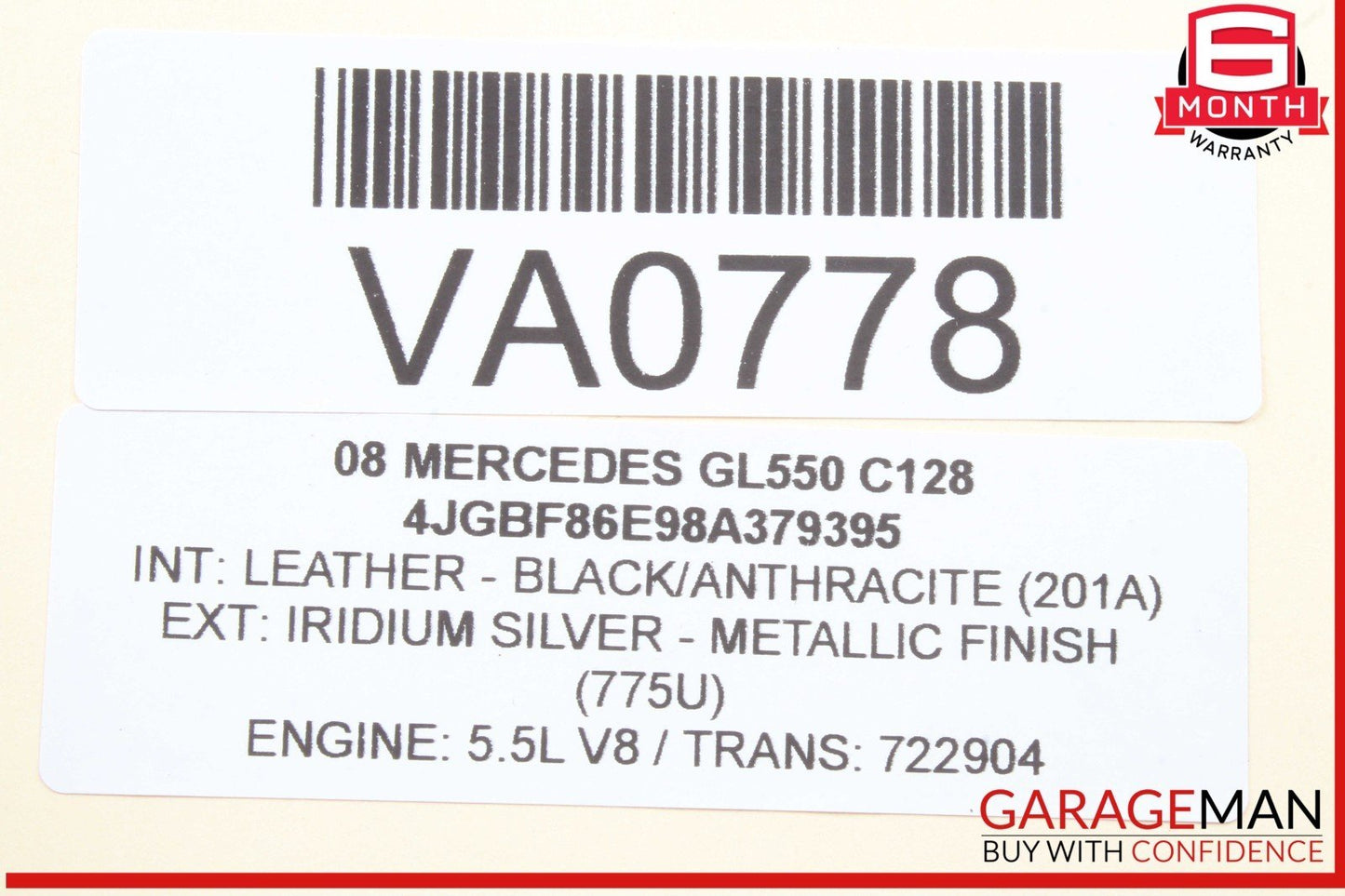 08 Mercedes X164 GL550 Front Left Side Headrest Monitor SHMD-0701-AX DVD Player