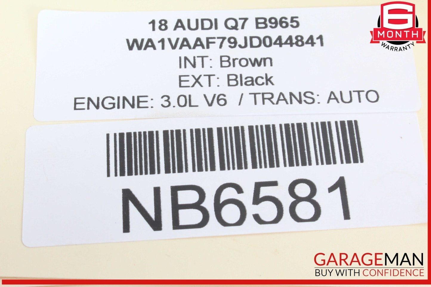 17-19 Audi Q7 Engine Crankshaft 06E101AK OEM
