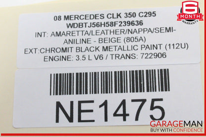 05-09 Mercedes W209 CLK350 CLK550 Center Dashboard Control Switch 2038709510 OEM