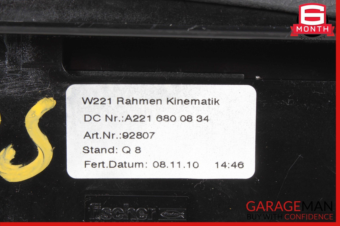 10-13 Mercedes W221 S400 S63 S550 Dashboard Center Console CD Player Cover OEM