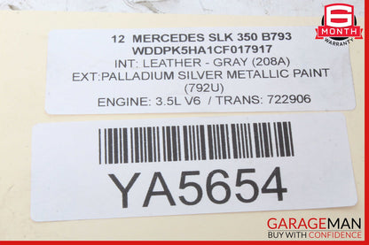 12-20 Mercedes R172 SLK350 E350 Power Steering Pump Reservoir Assy OEM
