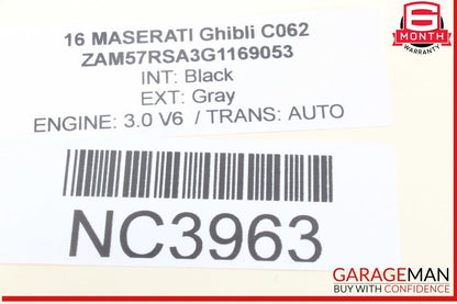 14-17 Maserati Ghibli Dashboard Dash Display Screen Trim Bezel Cover Black OEM