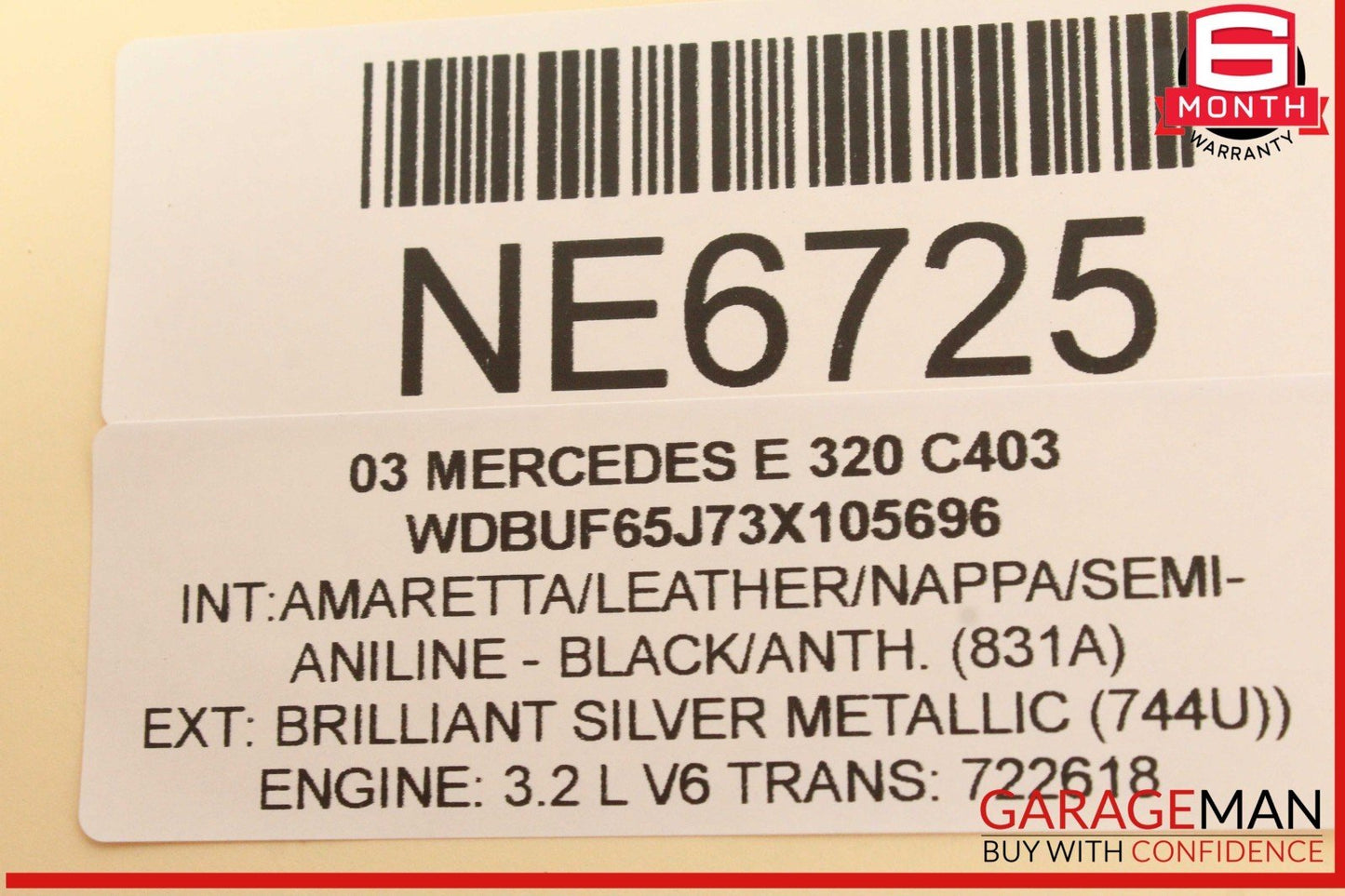 03-09 Mercedes W211 E320 Front Left Driver Side Door Control Module Unit OEM