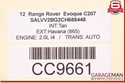 12-19 Range Rover Evoque L538 Rear Stabilizer Anti Roll Sway Bar Assembly OEM