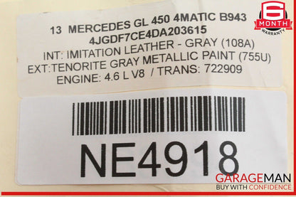 12-19 Mercedes X166 GL450 Front Right Side Seat Adjustment Switch w/ Trim OEM