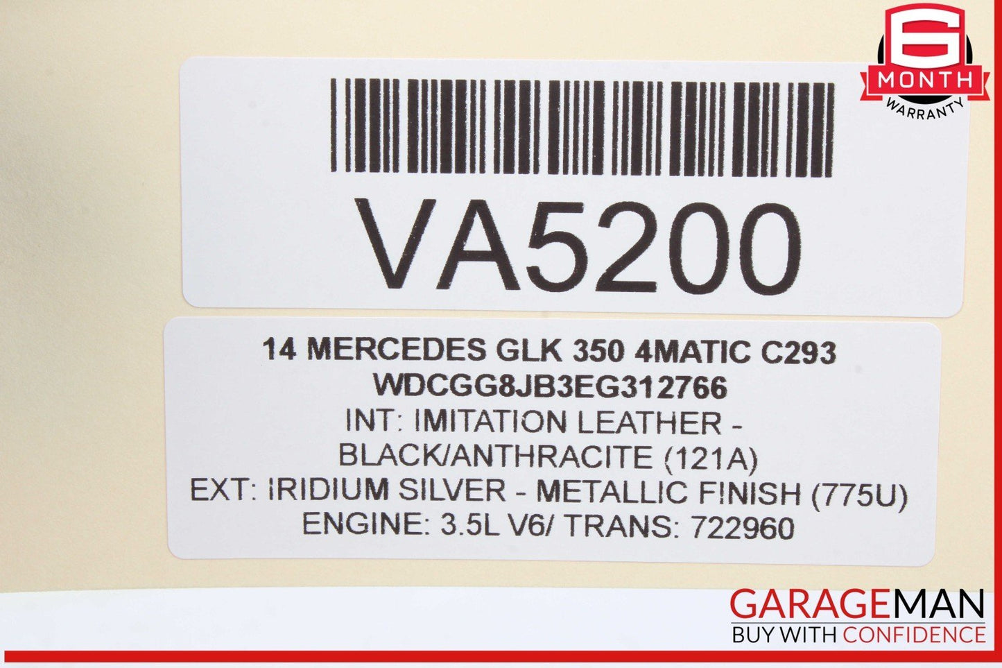 10-15 Mercedes X204 GLK350 4MATIC Front Right / Left Side Suspension Control Arm