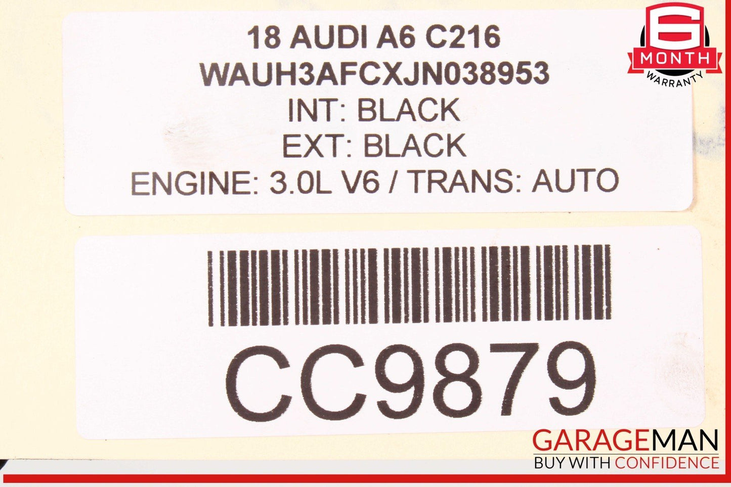 12-18 Audi A6 A6 Quattro Rear Axle Differential Diff Carrier Assembly OEM