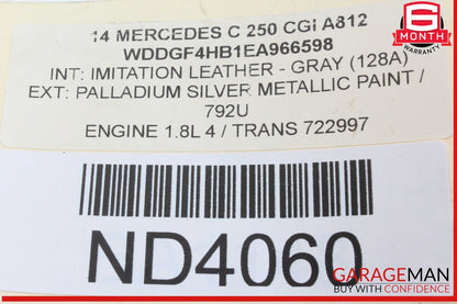 12-14 Mercedes W204 C300 C63 AMG Front Left Side Mirror Rear View Door OEM